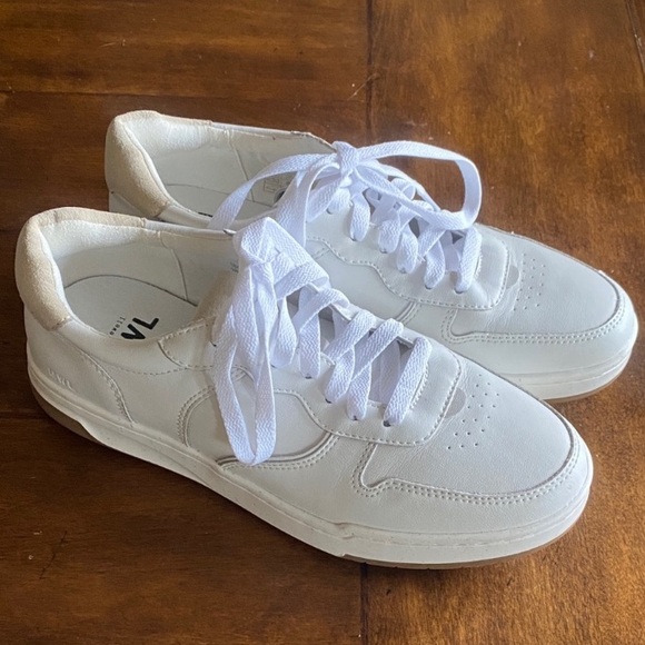 Madewell Shoes - Madewell Court White Leather Sneakers